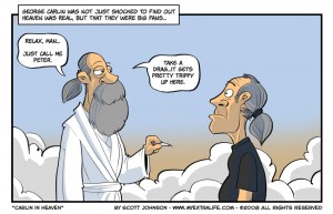 George Carlin in heaven